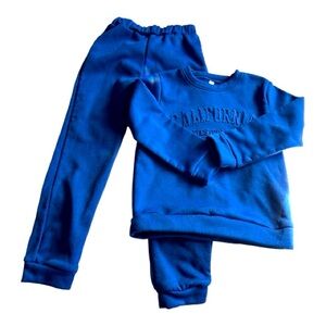 Boy Kids Blue Sweatshirt and Pants Set
